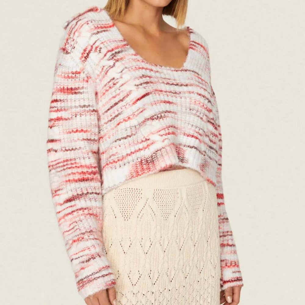 NWT Central Park West Juliette Cable Polo Sweater Small